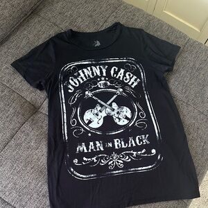 Size Small Zion Rootswear Johnny Cash The Man In Black T-shirt